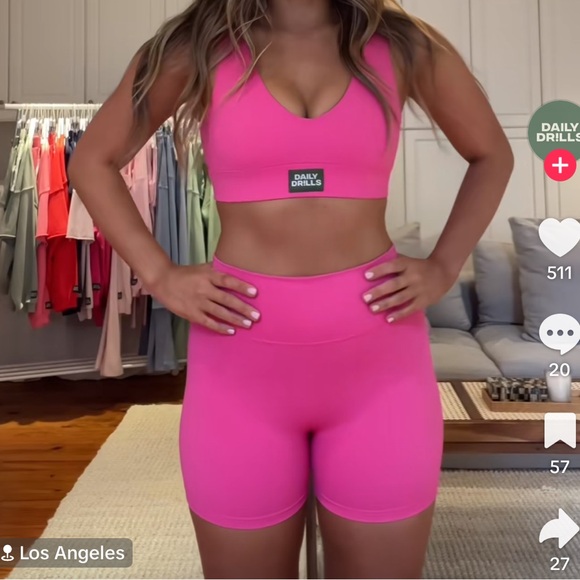 Daily Drills Pink Sports Set - Hot Shot